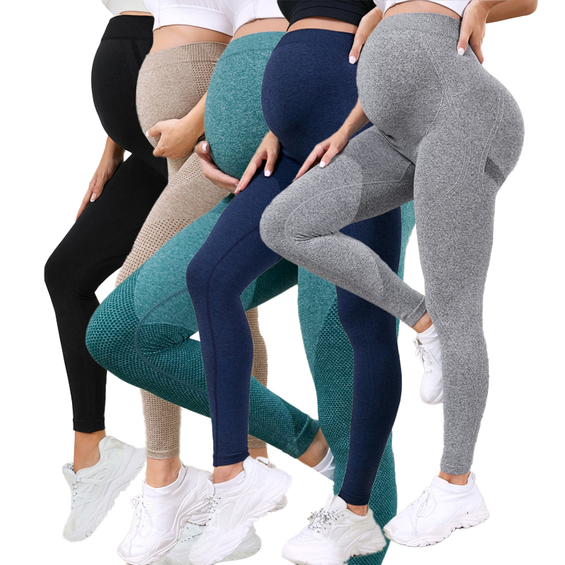 Maternity Wear - Umstandsleggings für Damen über dem Bauch,