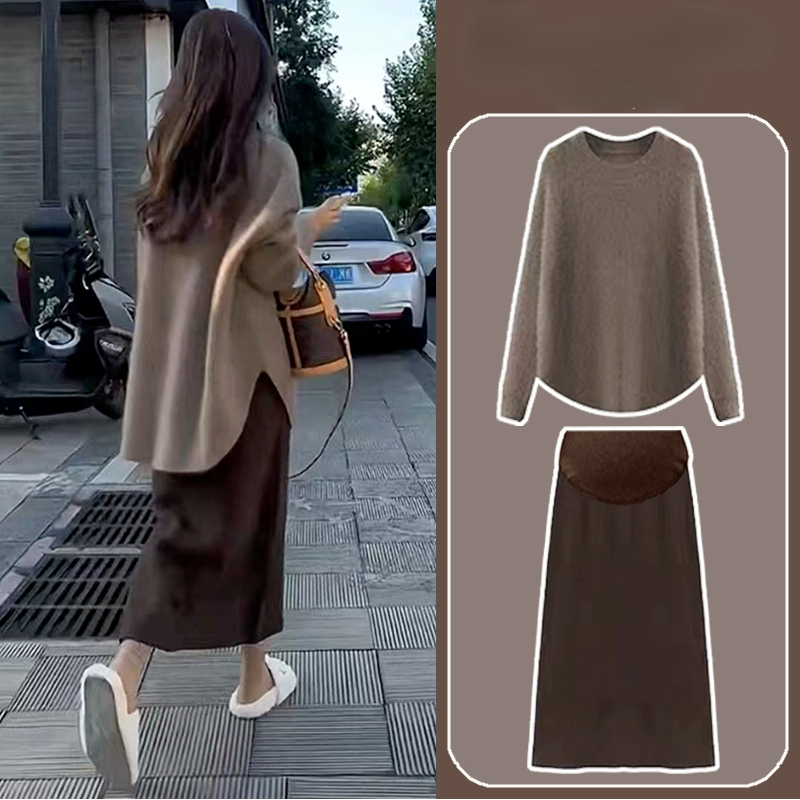 Maternity Wear - Umstands mode Herbst Winter Pullover Halbkörper