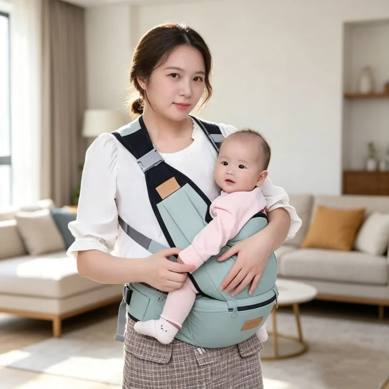 Ergonomic Baby Carrier Newborn To Toddler - Ergonomische Babytrage Multifunktionale Babytrage Verstellbare Neugeborenen-Trage