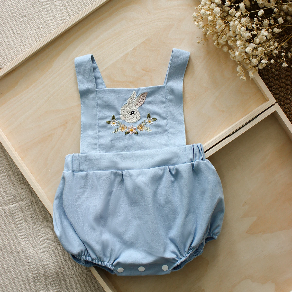 Sommer-Strampler für Neugebore – Baby Summer Linen Sleeveless Jumpsuit Bewertung und Preis