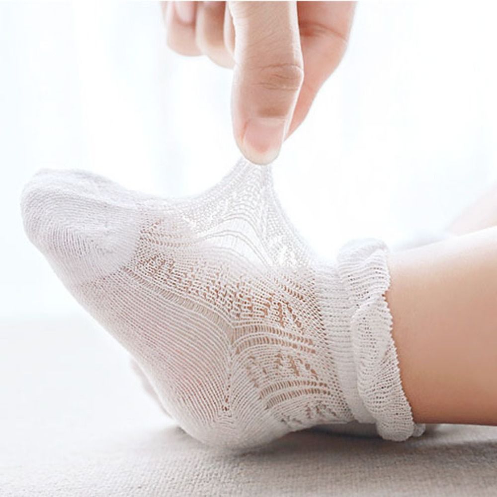 4 Paar Süße Baumwoll-Baby-Rüsc – Unisex Baby Socks Non Slip Bewertung und Preis