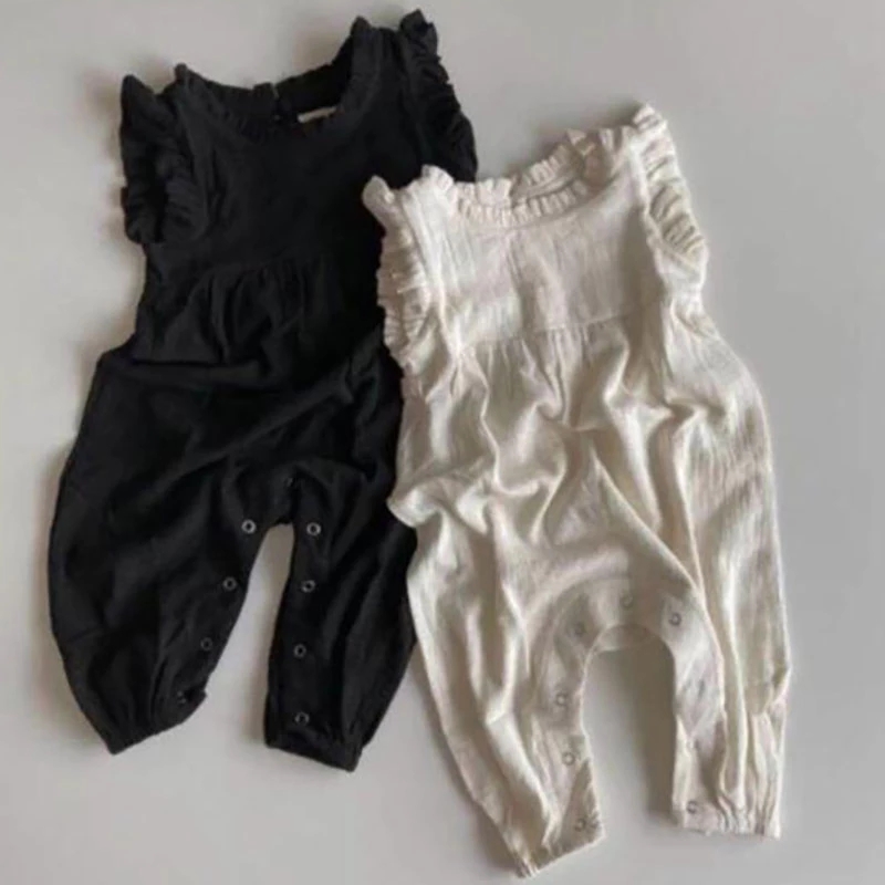 2026 Sommer Neue Baby-Strample – Baby Summer Linen Sleeveless Jumpsuit Bewertung und Preis