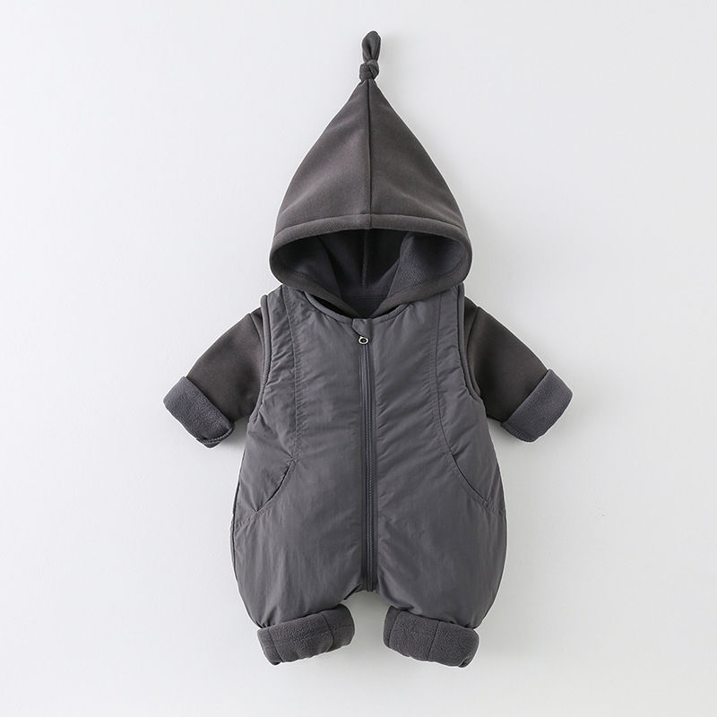 Winter Verdickte Baumwolle Bab – Cotton Baby Onesies Zipper Bewertung und Preis