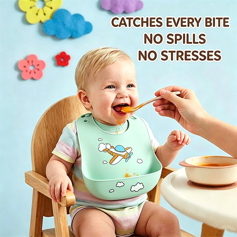 Silikon-Baby-Fütterungslätzche – Waterproof Baby Bibs Silicone Bewertung und Preis