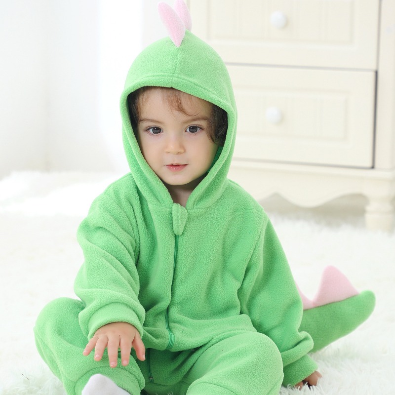 Neugeborenen Baby Grüner Dinos – Cotton Baby Onesies Zipper Bewertung und Preis