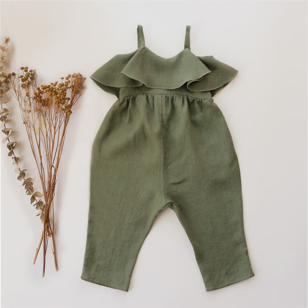 Baby Mädchen Sommerkleid ung B – Baby Summer Linen Sleeveless Jumpsuit Bewertung und Preis