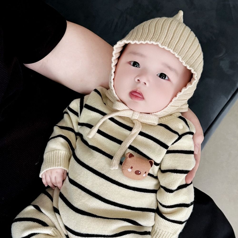Nette Einfarbig Baby Hut Winte – Infant Beanie Hat With Ears Bewertung und Preis