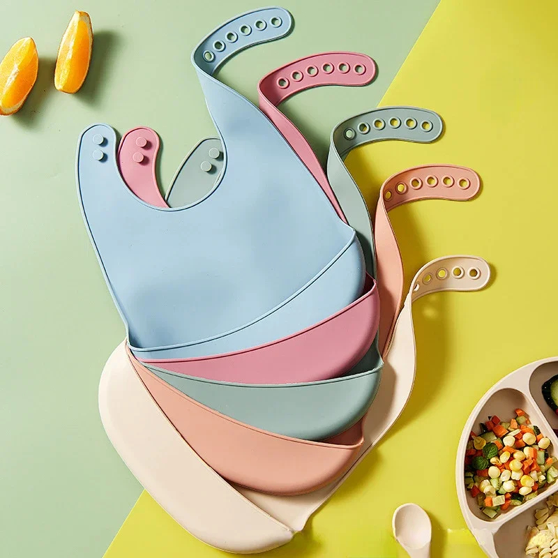 1-4 Stück Verstellbare Wasserd – Waterproof Baby Bibs Silicone Bewertung und Preis