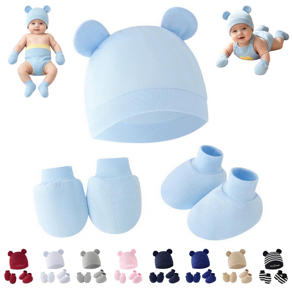 Anti-Kratz-Handschuhe für Neug – Infant Beanie Hat With Ears Bewertung und Preis