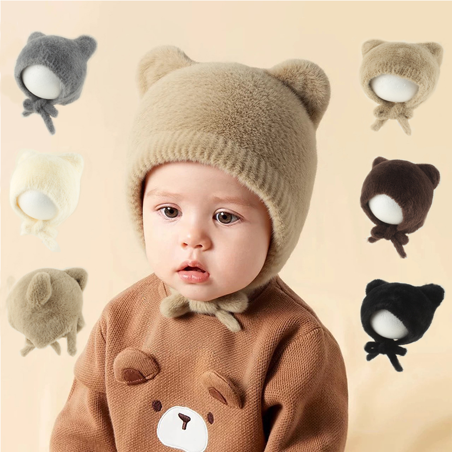 Nette Cartoon Baby Gestrickte  – Infant Beanie Hat With Ears Bewertung und Preis