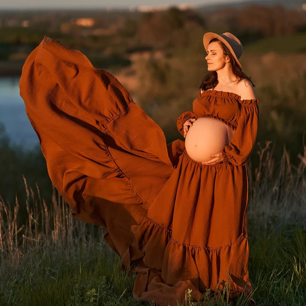 Sexy schulterfreies Retro-Umst – Maternity Wear Bewertung und Preis