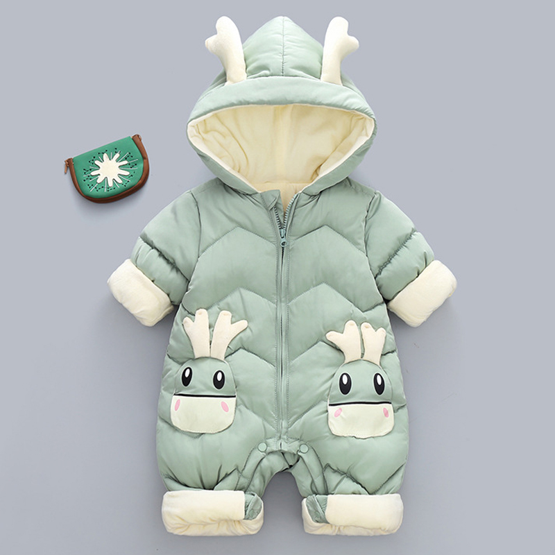 1-3y Säugling dicken Samt Stra – Cotton Baby Onesies Zipper Bewertung und Preis