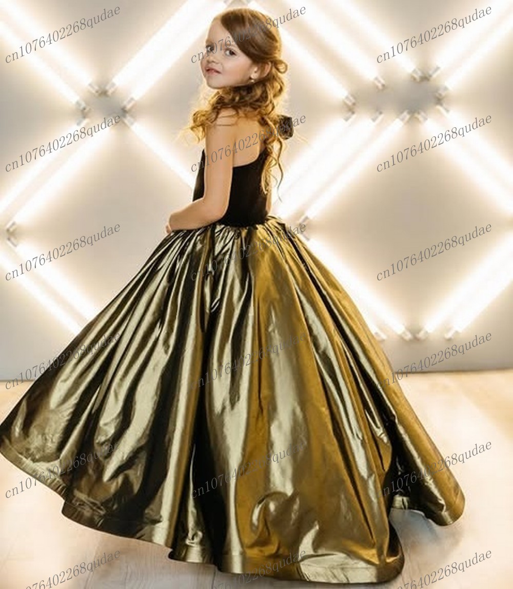 Neue schwarze und goldene Sati – Toddler Girl Tulle Party Dress Bewertung und Preis